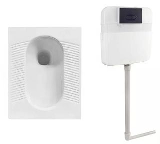 Комплект SantiLine SL-5040+SL-05 чаша Генуя с бачком скрытого монтажа и клавишей смыва чёрный матовый